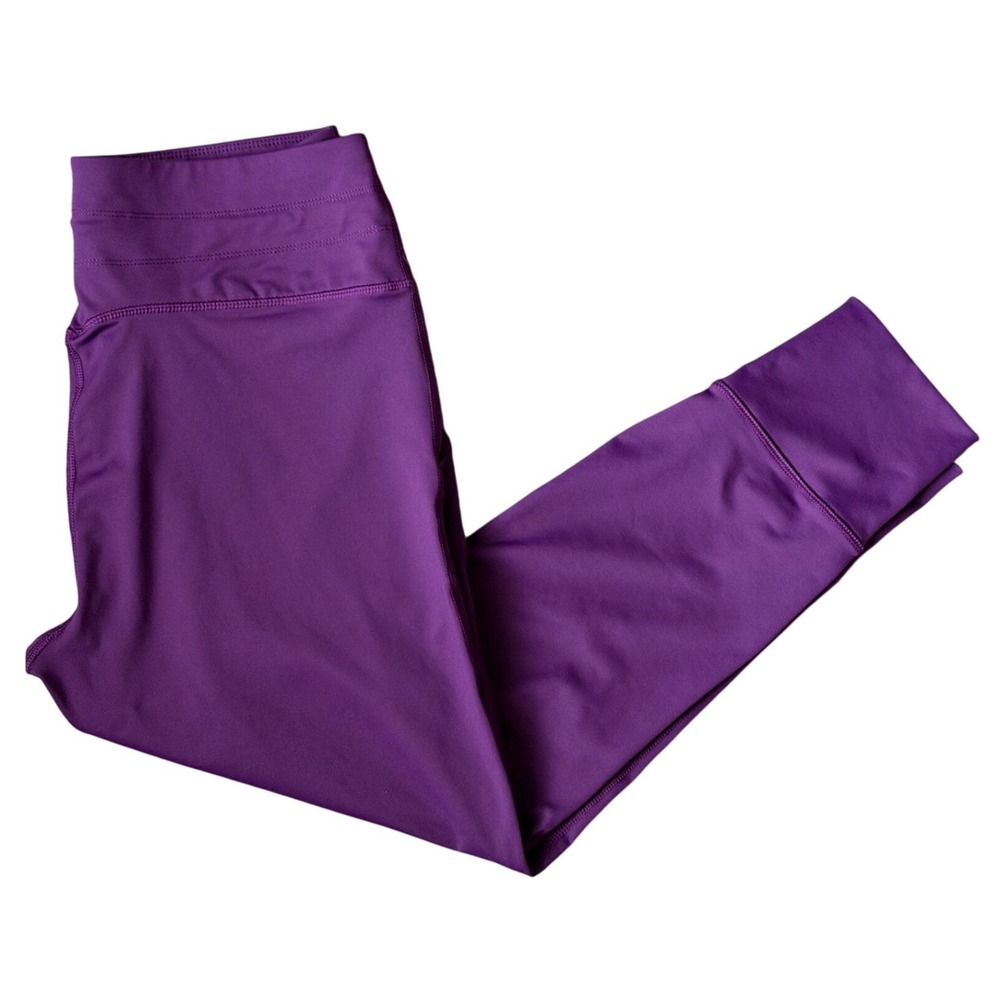 Layer 8 Jogger Leggings Womens XL Purple‎ Qwick-Dry Cropped Drawstring Pockets